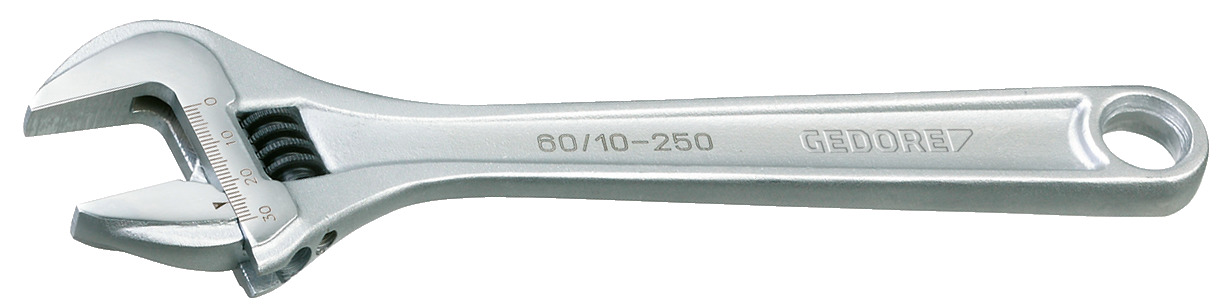 60 CP Adjustable spanner open end, chrome-plated 60 CP Adjustable spanner open end, chrome-plated