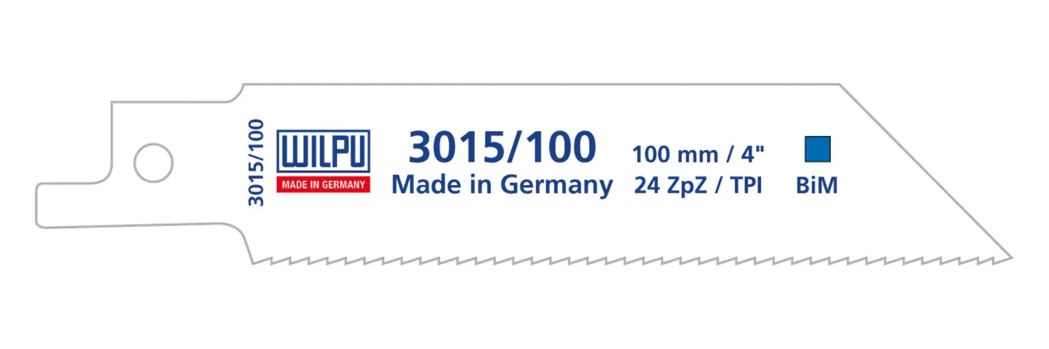 WILPU 3015/100 - Säbelsägeblatt - 80 mm - 24 ZpZ (5 Stück)