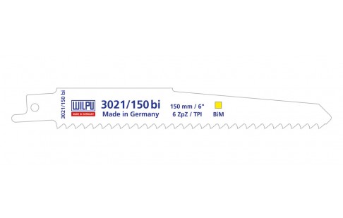 WILPU 3021/150 bi - Säbelsägeblatt - 130 mm - 6 ZpZ (5 Stück)