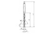 MAYKESTAG HSS Mehrfasen-Stufenbohrer mit Morsekegel 180° DIN 8377 RN-MITTEL 11.00 mm M10 – M16
