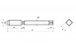 VÖLKEL Handgewindebohrer Vorschneider, konisch ISO 529 HSS-G – UNEF