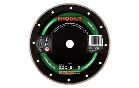 RHODIUS LD1 Diamond cutting disc Tiles/ceramics 115 - 230 mm