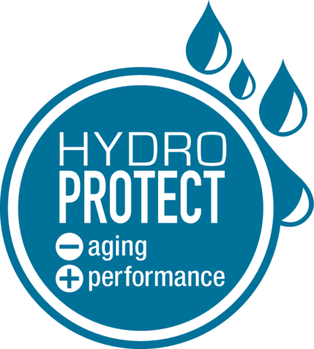 Meules dotées de la technologie brevetée HydroProtect leur offrant une protection contre les processus de vieillissement dû à l’humidité.